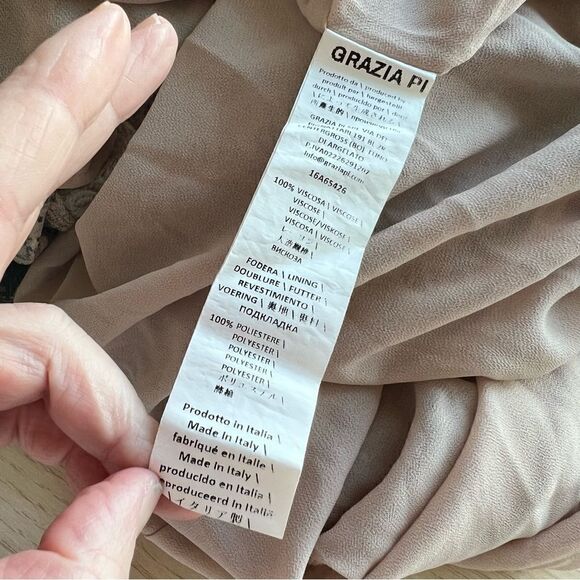 Anthropologie MARIAGRAZIA PANIZZI Cavina Maxi Dress Size 42 - Picture 13 of 13